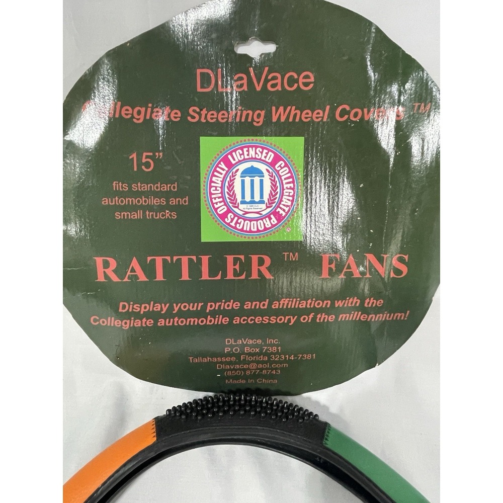FAMU Steering Wheel Cover Leather Florida A&M Rattlers Tallahassee - PREOWNED - Picture 7 of 8